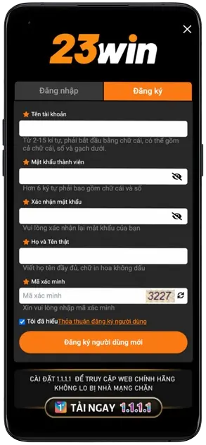 Đăng ký 23WIN